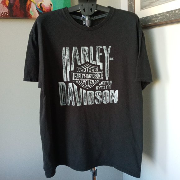 Harley-Davidson Voight Fort Mc Murry Alberta black Tee size 2X - Picture 1 of 9
